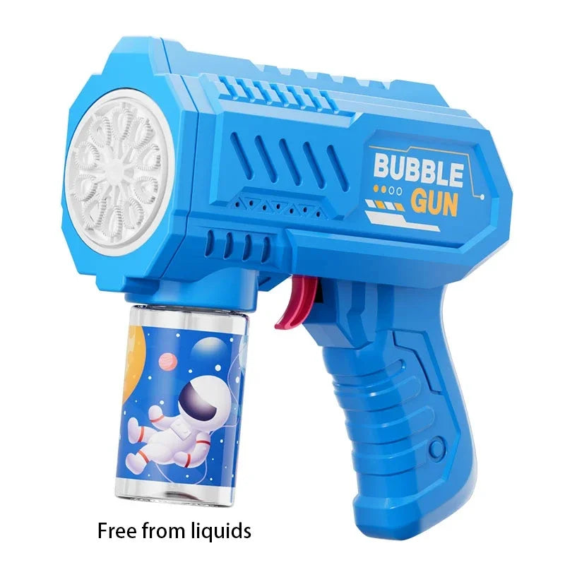 Kids 10 Holes Electric Bubble Gun Automatic Soap Blower