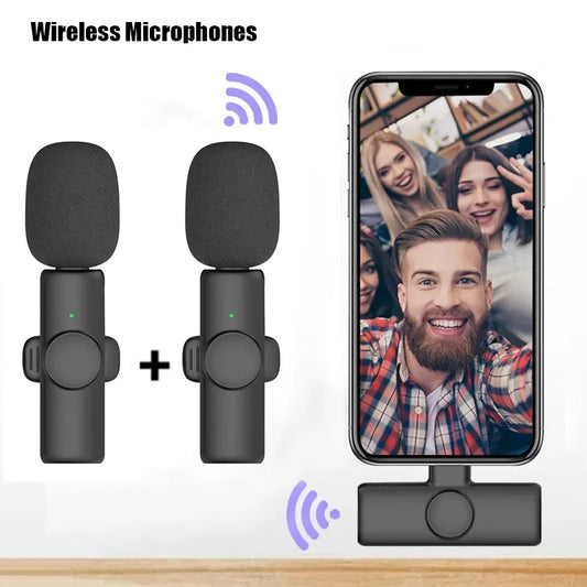 New Professional Wireless Lavalier Microphone for iPhone iPad Laptop Android