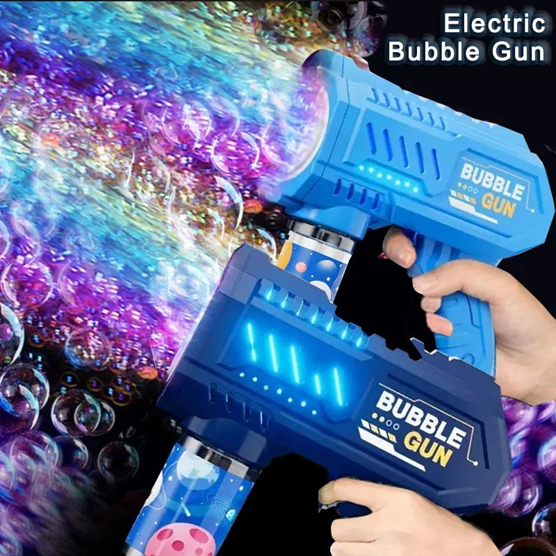 Kids 10 Holes Electric Bubble Gun Automatic Soap Blower