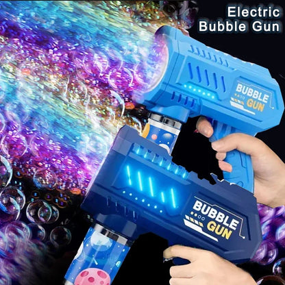 Kids 10 Holes Electric Bubble Gun Automatic Soap Blower