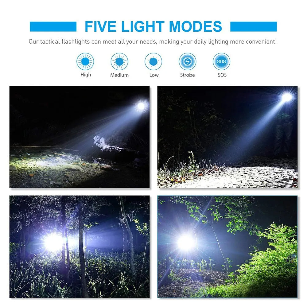 High Power Led Flashlights Camping Torch