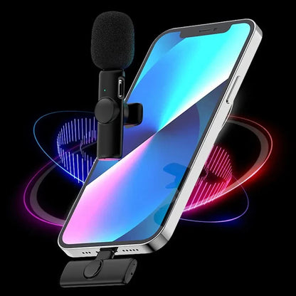 New Professional Wireless Lavalier Microphone for iPhone iPad Laptop Android
