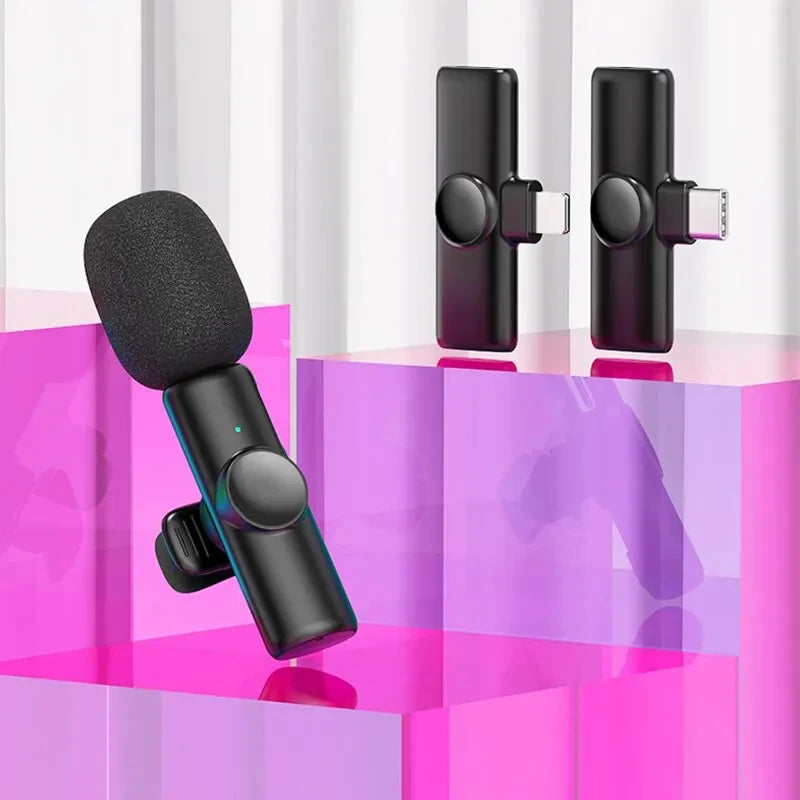 New Professional Wireless Lavalier Microphone for iPhone iPad Laptop Android