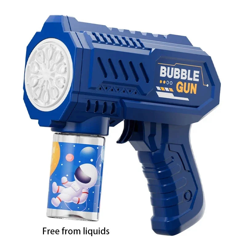 Kids 10 Holes Electric Bubble Gun Automatic Soap Blower